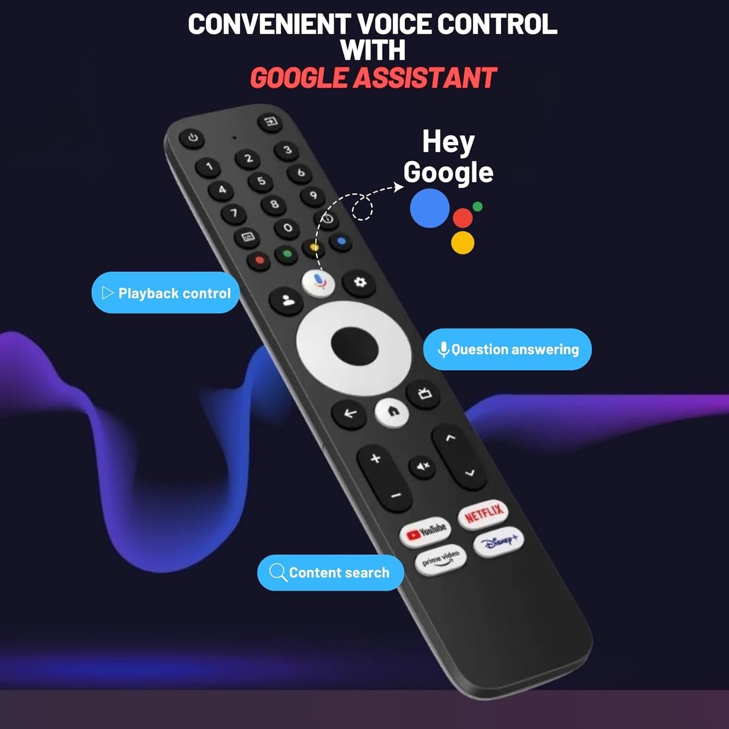 Raxxio MAG555 4K Google TV Box with Dual-Band Wi-Fi, Bluetooth 5.0, Google Assistant, HDR Streaming