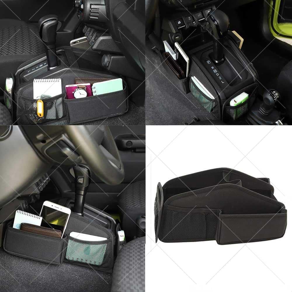 Car Gear Shift Storage Bag Organizer Tray Suitable for Suzuki Jimny 2019 2020 2021 2022 2023 JB64, JB74 Car Interior Accessories