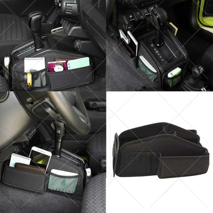 Car Gear Shift Storage Bag Organizer Tray Suitable for Suzuki Jimny 2019 2020 2021 2022 2023 JB64, JB74 Car Interior Accessories