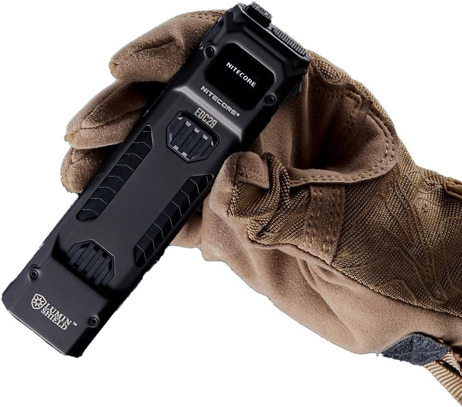 Nitecore EDC29 Luminblade Tactical Torch, USB Rechargeable LED Torch, Extremely Bright 6500 Lumens, Up to 61 Hours Runtime, Black