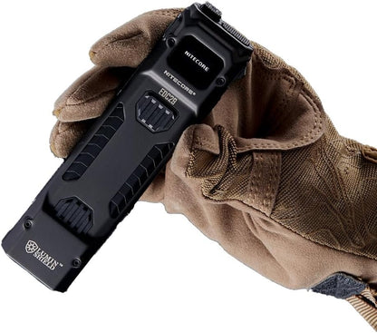 Nitecore EDC29 Luminblade Tactical Torch, USB Rechargeable LED Torch, Extremely Bright 6500 Lumens, Up to 61 Hours Runtime, Black