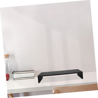 CAXUSD Desktop Computer Shelf Ergonomic Wood Monitor Stand Riser for Desk Printer Laptop Space Saving Organizer Slip Design Stylish