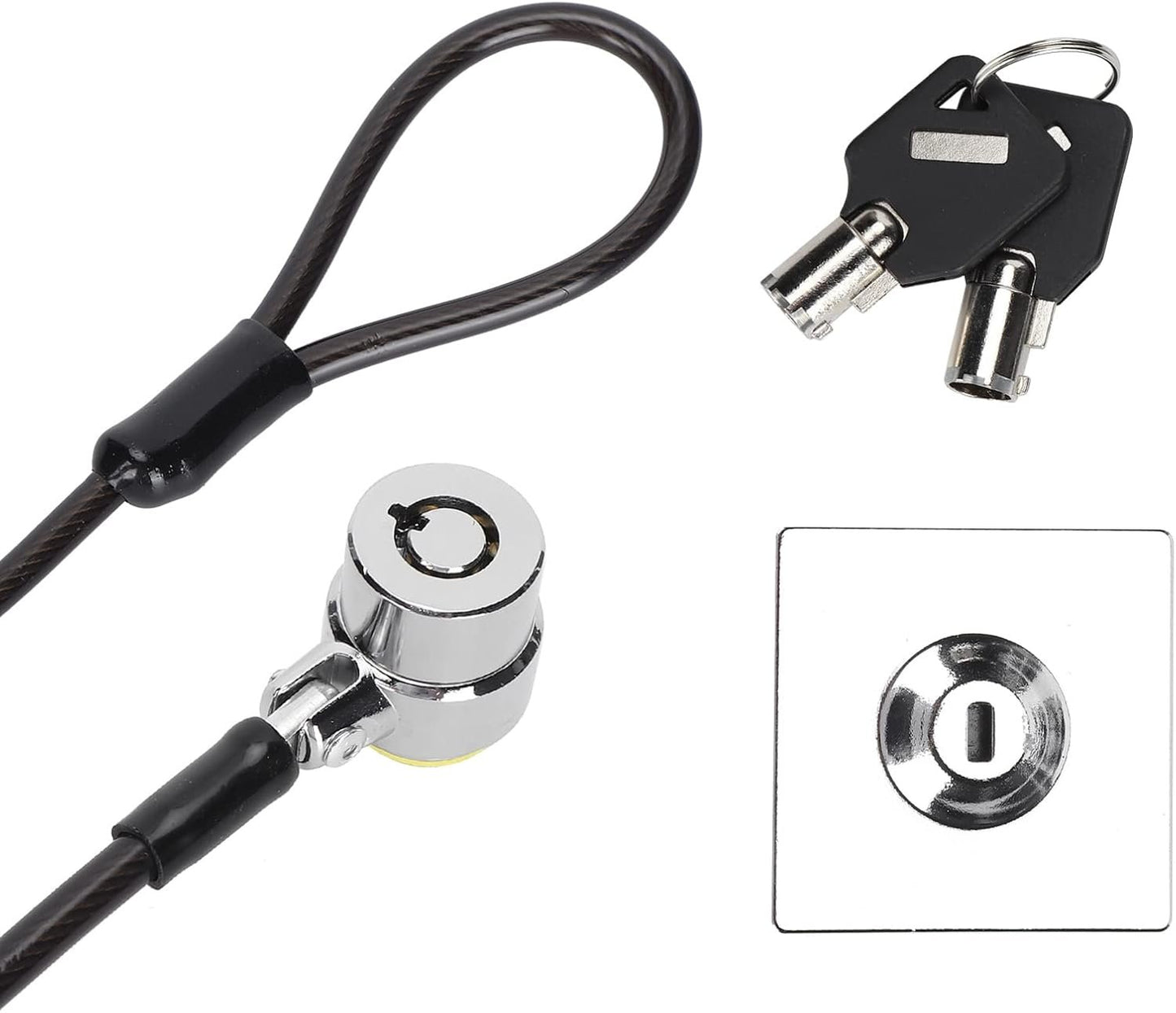 Laptop Lock Lock Antitheft Security Galvanized Cavo con Base di Blocco per - Soluzione di Sicurezza del Computer