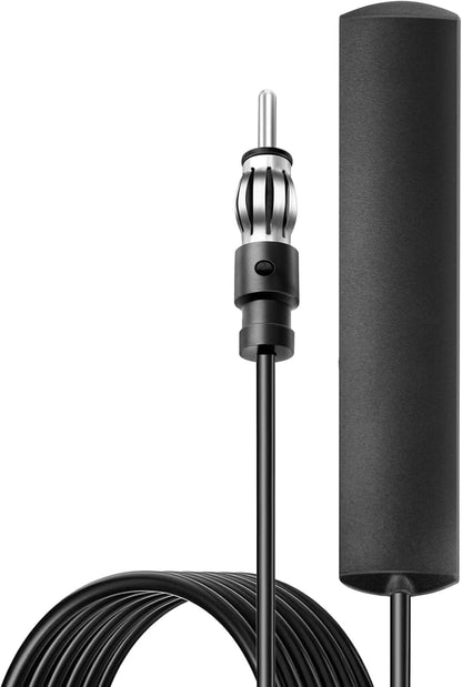 Ant-309 Universal Amplified Electronic Internal Car Radio Antenna Adapter with Adhesive Mount for Car Radio FM AM, AM 520KHz-1710KHz – Compatible with Various Brands