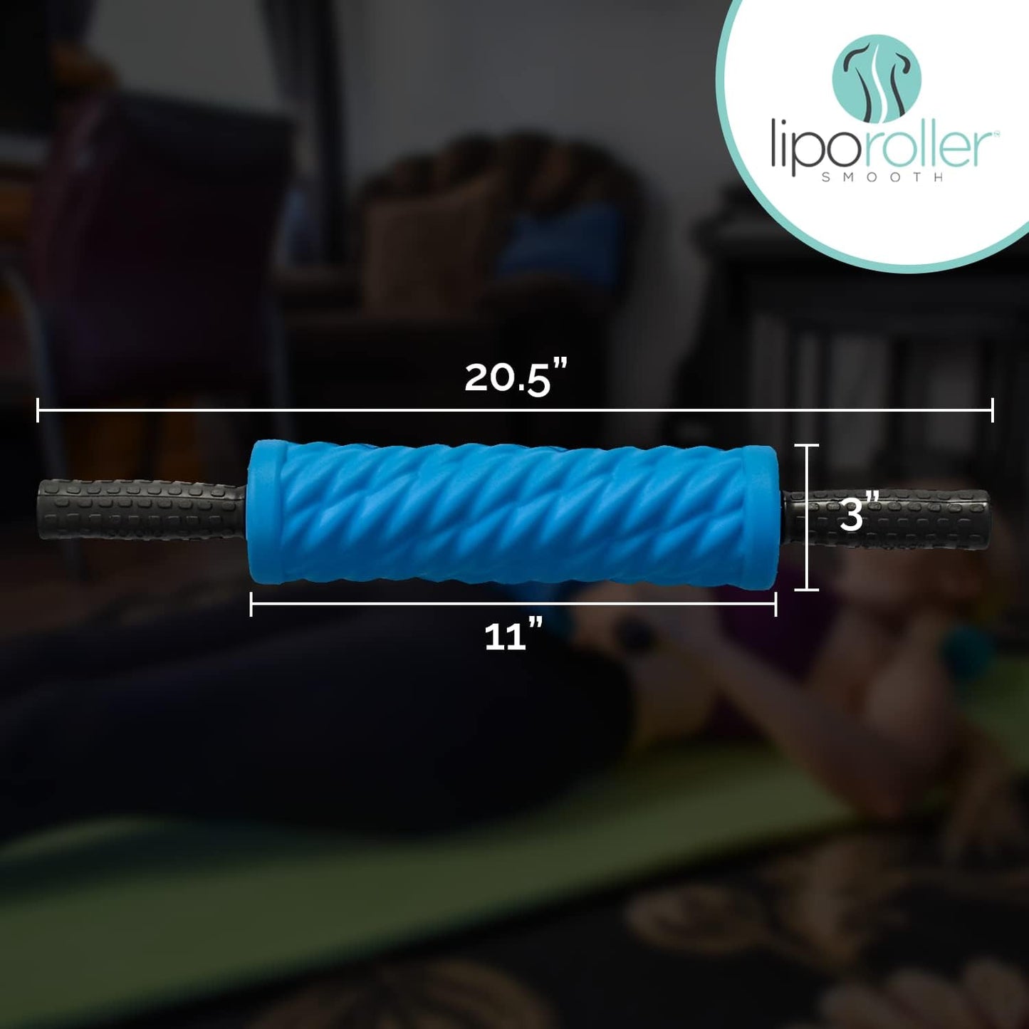 LIPOROLLER The Original - Liposuction Massage Roller - Easy to Roll, Special Ridges and Grooves to Maximize Healing and Recovery for Liposuction Post Surgery