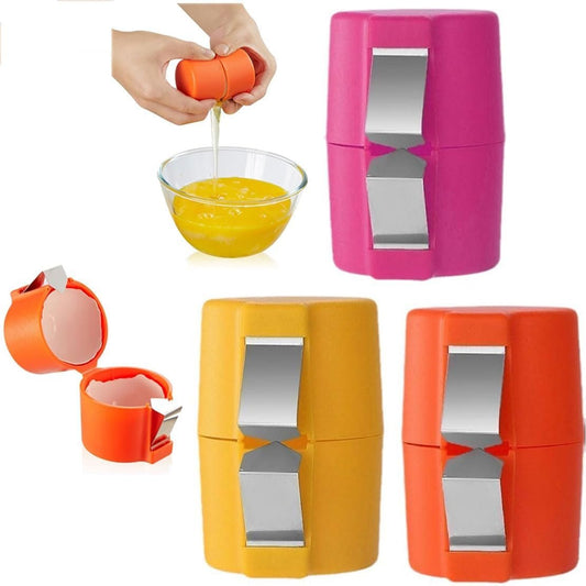 Miecux 3Pcs Egg Shell Opener Tool, Egg Shell Opener Separator for Cooking Camping Kitchen Gadgets, Cracker Tool for Raw, Kitchen Tools & Gadgets for Cooking, Baking