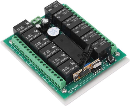 12V Relay 12 Channel RF Remote Control Switch Transmitter & Receiver Control for Home Automation