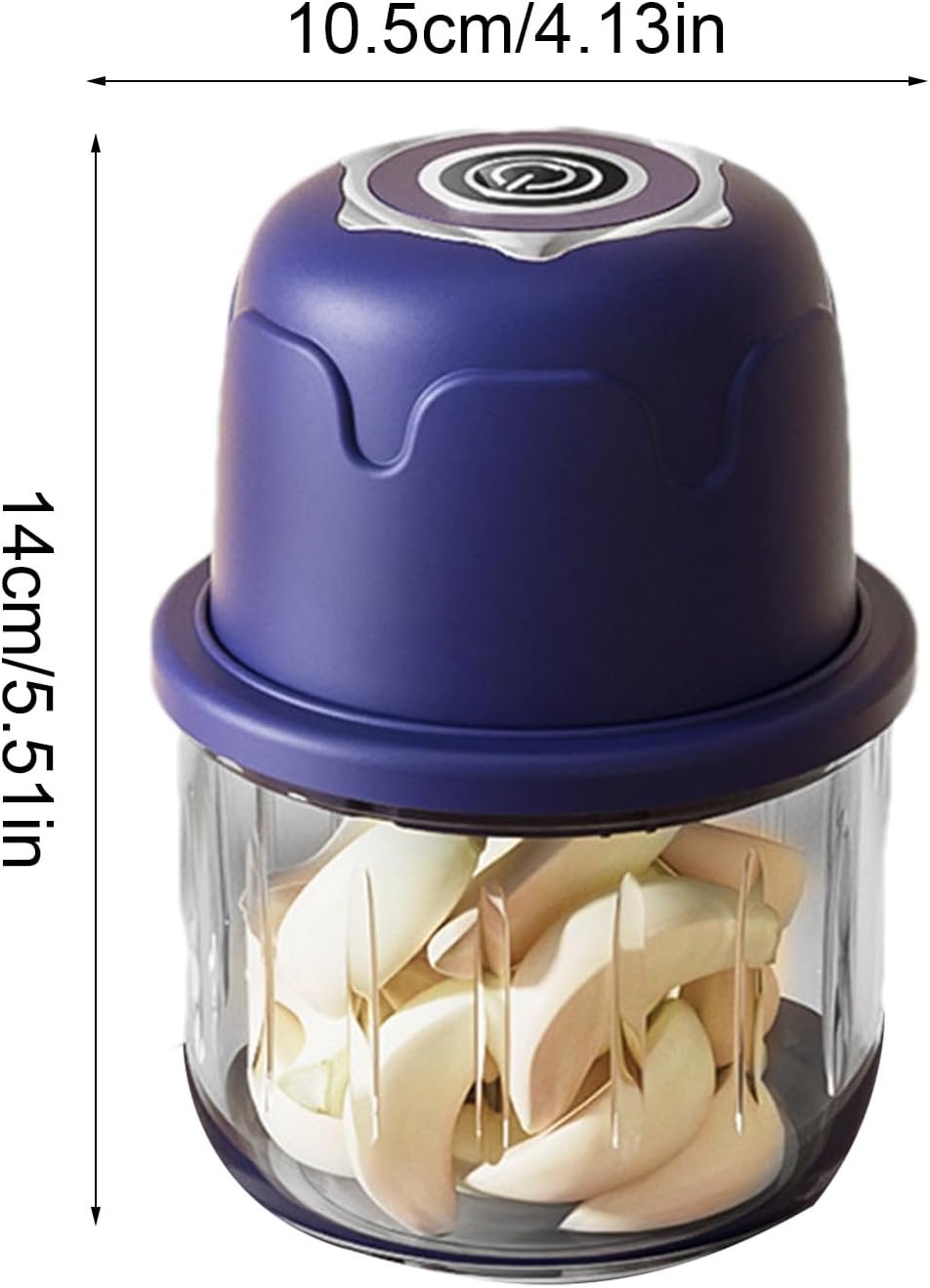 Electric Onion Chopper - Easy To Use Garlic Grinder, Ginger Cutter | 350ML Mini Cordless Food Processor, Portable Vegetable Dicer, Easy Food Prep Tool For Mincing, Chopping, And Making Puree