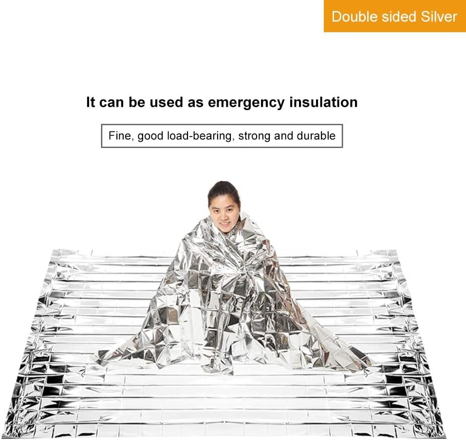 Moanyt Emergency Tent with Sleeping Bag, Emergency Blanket, Thermal Survival Shelter for Camping, Hiking, Outdoor Activities