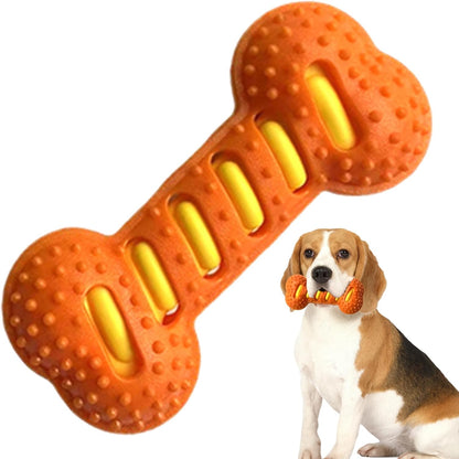 Generico Puppy Chew Toys for Teething, Bone Shape Dog Squeaky Toys, Interactive Pet Supplies for Indoor Play, Crate Training, Teething Relief, Cleaning, Safe & Durable Pet Chew Toys