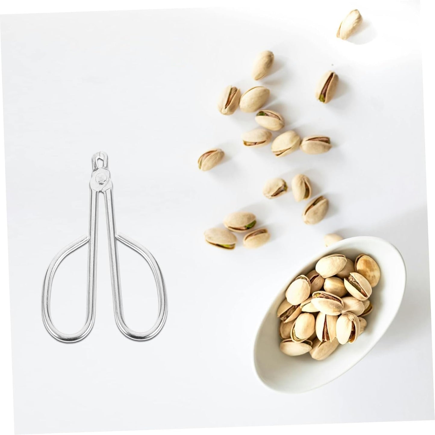 PartyKindom Clip di pinoli Macadamia Apri Pesante Utensili Cucina Utensili per Cucina Gadget Cucina Strumento per pinoli Resistente all'Usura Accessorio per la casa Acciaio Inossidabile