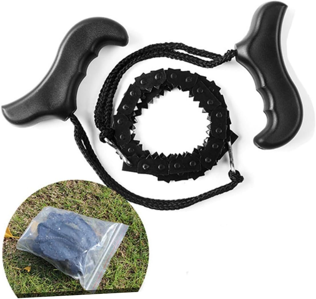 HEMOTON 1pc Portable Pocket Lightweight Survival Chain for Outdoor Camping Hiking Backpacking Durable