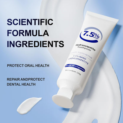 M-SDRWIKEY Hydroxyapatite Toothpaste,M-SDRWIKEY Toothpaste,Hydroxyapatite Toothpaste,Deep Cleaning Oral Care Toothpaste,Whitening Toothpaste,Enamel Protection & Whitening for Sensitive Teeth,120g (1)