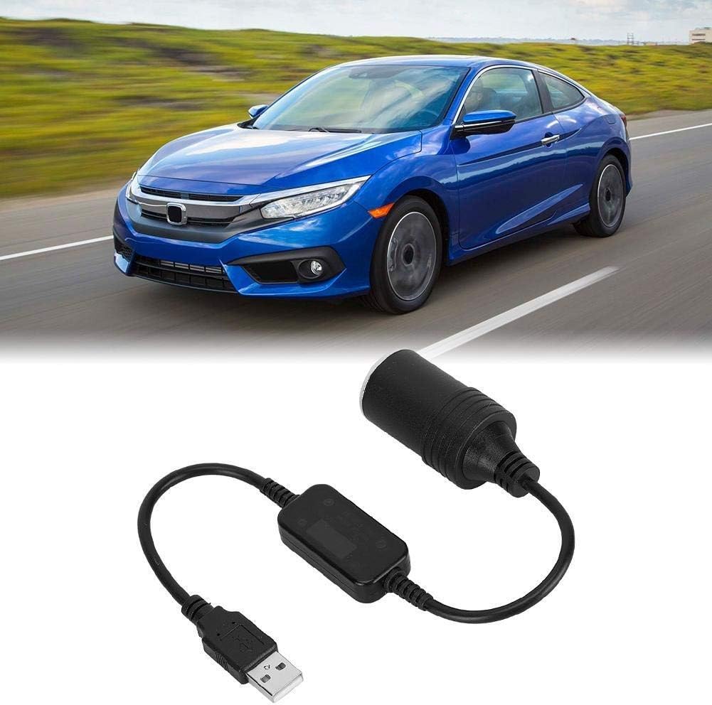 Nikou Cigarette Lighter Socket Adapter 12V USB Car Adapter 5V to Male Female Converter