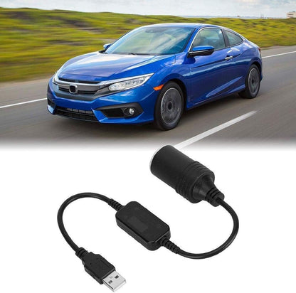 Nikou Cigarette Lighter Socket Adapter 12V USB Car Adapter 5V to Male Female Converter