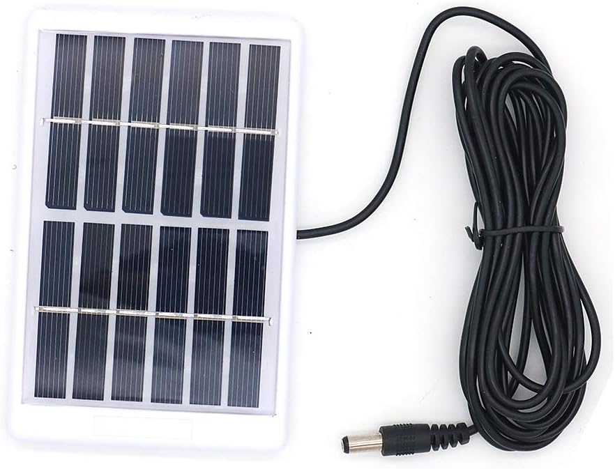 NUZAMAS Set of 2 Pieces 6V 1.2w Micro Mini Solar Panel Cells, 3m Wired DC Connector, for Solar Power Energy, DIY Home, Garden Light, Science Projects - Toys - Battery Charger