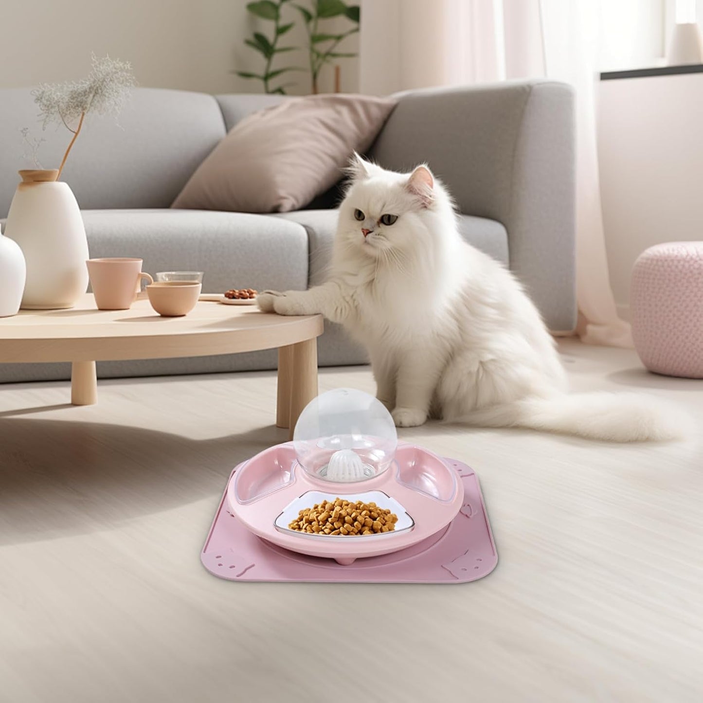 Food Bowl for Cats,Kitten Watering Bowl | Kitten Feeder Multifunctional for Home, Anti-Slip Pet Feeding Watering Dish