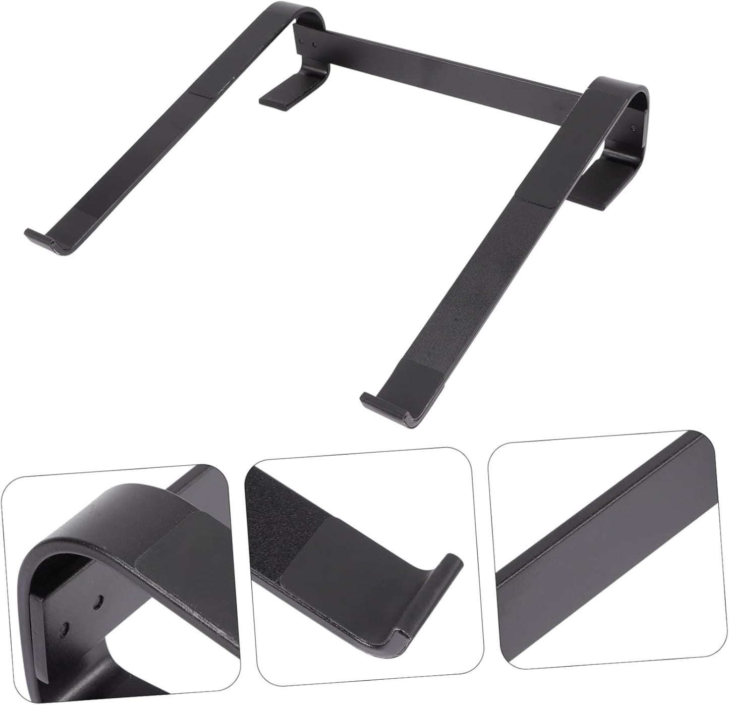 TEHAUX Aluminum Alloy Laptop Riser Holder for Desk Ergonomic Cooling Stand with Non Slip Pads Supports Laptops Durable and Stable