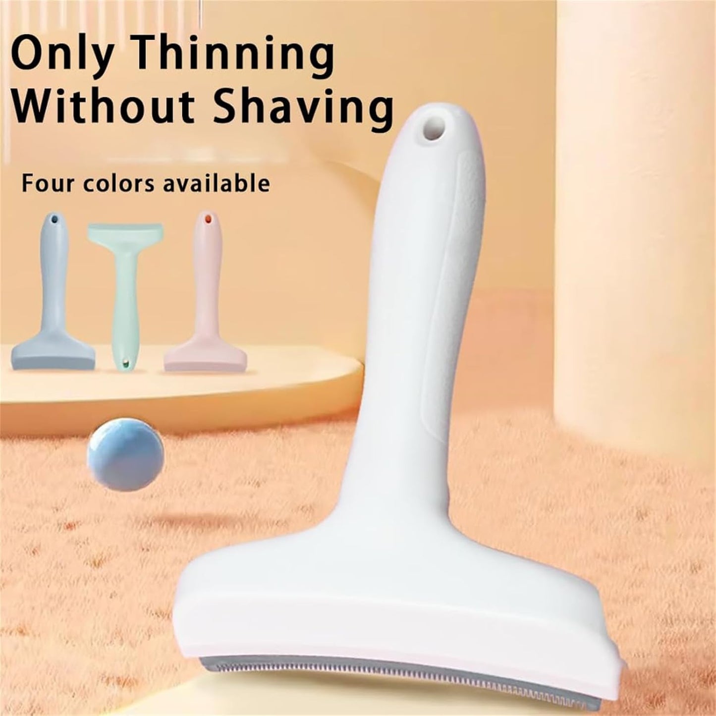Doggocomfy Pet Comb Pro, Doggo Comfy Pet Hair Remover, Prevents Knots, Loose Forlong and Short, Cleaning Pets Supplies, V-Shaped Teeth (Pink,Small)