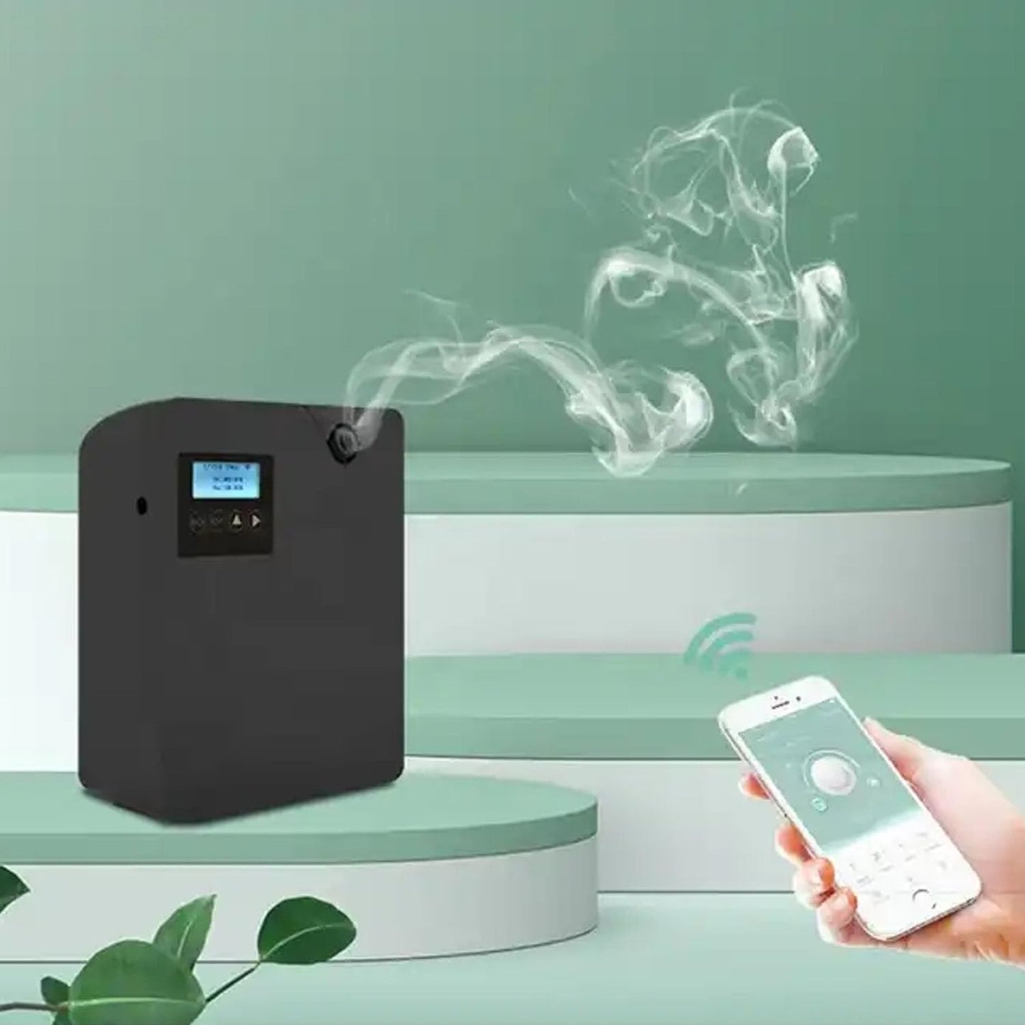 Smart Aroma Diffuser 300ml Large Area Fragrance Oil Nebulizing Scent Air Machine Auto Timer Fragrant Device for Hotel Home Bluetooth WiFi Control