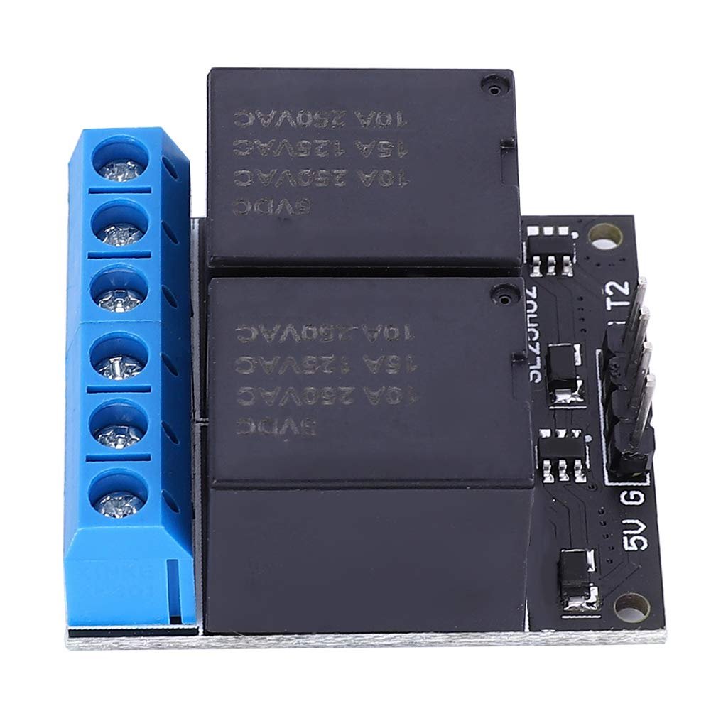 SL25A02 Two-Channel Bistable Self Locking Relay Module Low Level Control Switch for Home Automation