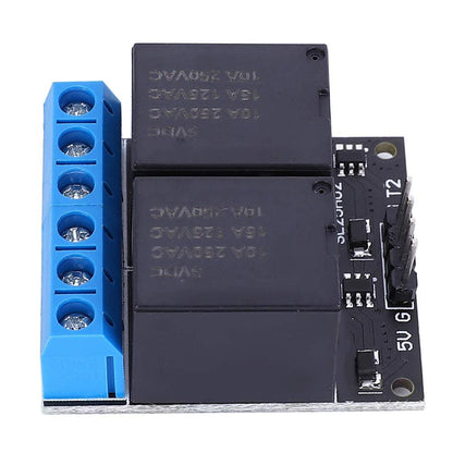 SL25A02 Two-Channel Bistable Self Locking Relay Module Low Level Control Switch for Home Automation