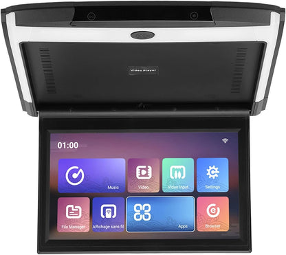 NDNCZDHC 11.6in Car Rear Entertainment System for Android 10.0 Support Phone Wireless Mirroring 1080P HD Bluetooth WiFi Player(Black)