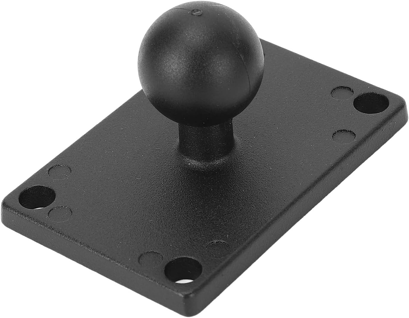 1 Inch Ball Mount, Aluminum Alloy Base with Universal AMPS Hole for RAM Mounts B Size Ball Double Socket Arms for Boats, Kayaks, Cars, Trucks, Off Road Vehicles