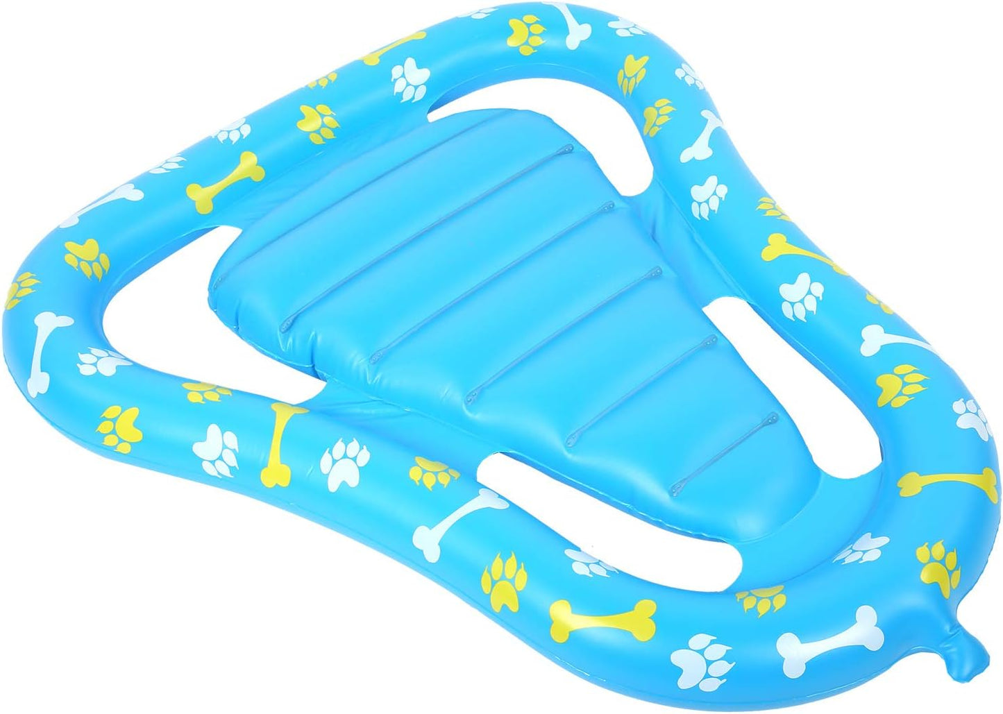 Pet Floating Row, Dog Pool Float Inflatable Raft, Made of Sturdy 0.35mm PVC, Easy to Store and Use, Double Air Chambers for Safety, Fun Water Tool for Pets
