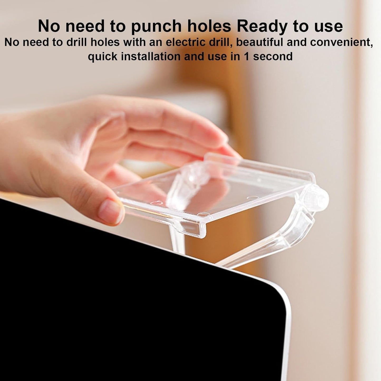 TV Top Shelf - Adjustable Monitor Top Mounting Bracket,Router Bracket for Streaming Devices, Cable Box, Router and Home Decor