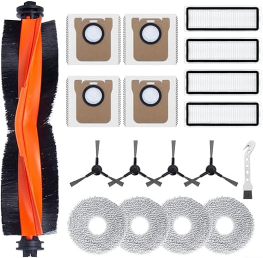 Per X10/For X10+/X20+/X20 Pro/X20 Max Cleaning Essentials Mop Cloth, sacchetti per la polvere e spazzole laterali per una pulizia rapida