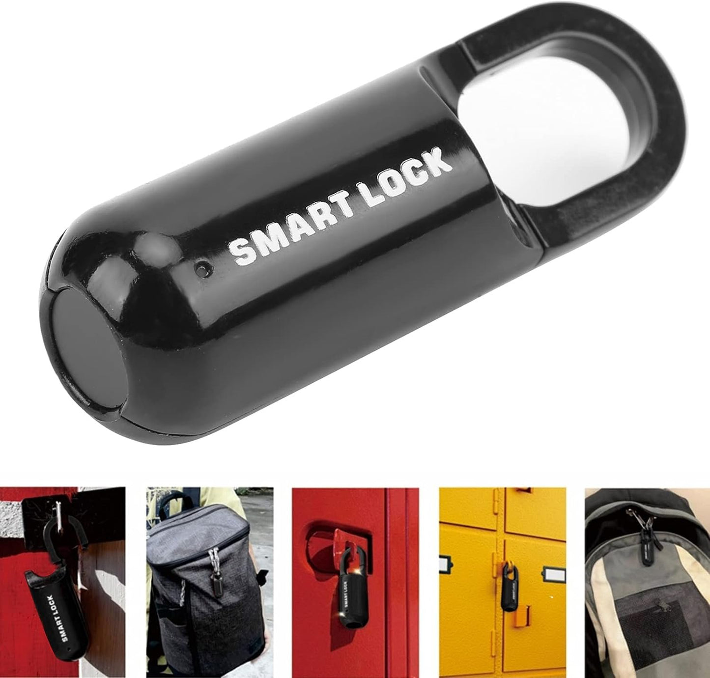 Fingerprint Padlock, USB Rechargeable Keyless Thumbprint Lock Anti Theft Security Keyless Locker Lock Fingerprint Lock for Gym Locker, School Locker, Luggage, Backpack, Suitcase