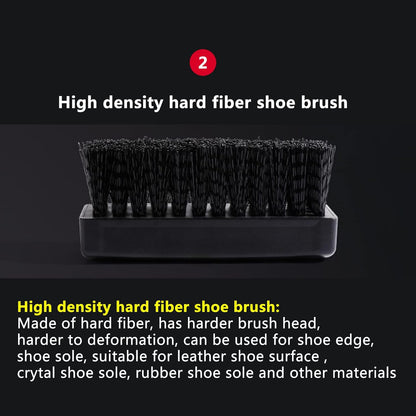 JMSHTGU Cleaning Shoe Essential Professional Cleaning Shoe Brush Plastic Soft Brush Hard Brush Household Cleaning Set Shoe Care Leather Care Shoe Brush for Cleaning (Essential kit)