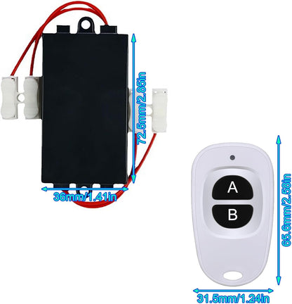 Practical 2 Channel Remote Controllers Systems with Receiver and Transmitters for Home Automation Daily Use