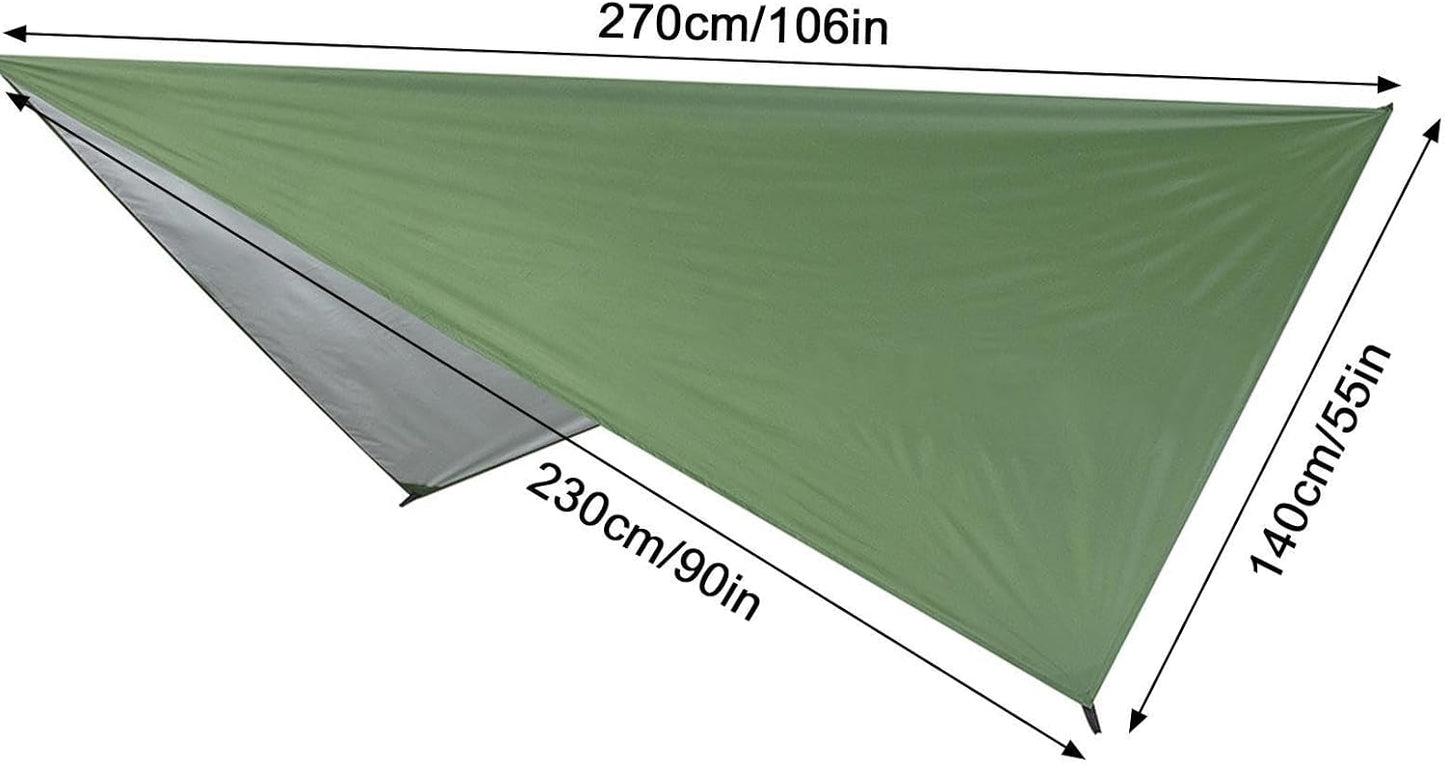 Waterproof Camping Tarp - 7.55x4.59ft Hammock Rain Fly Waterproof Camping | TARP CAMPINGE SCHEME Portable Tarp for Camping, Travel, Outdoor
