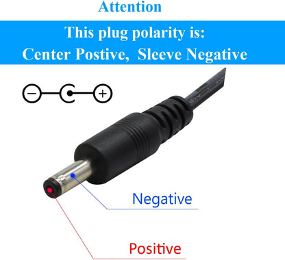 Security-01 2 Pack AC to DC 12V 0.5A 5.5mm Plug 2.1mm Adapter for CCTV LED Camera