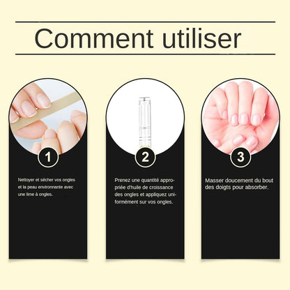 Nail Growth Oil, Nail Strengthener, 0.47 x 4.92 in Professional Cuticle Care, Fast Nail Growing, Deep Hydration, for Healthy, Strong, Faster Nail Growth, Daily Nail Care