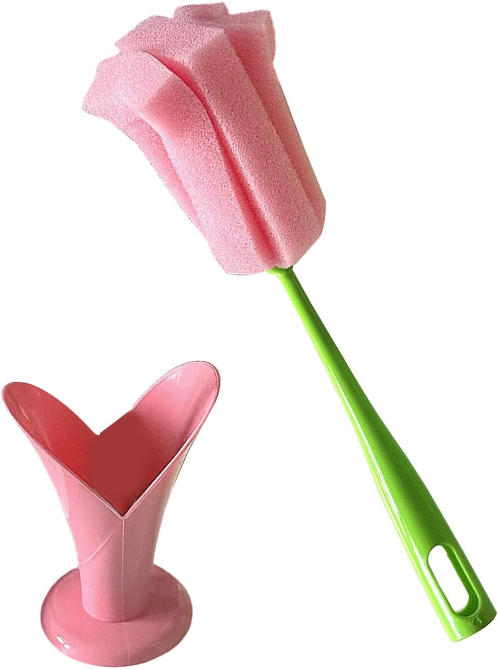 Bottiglia Brush, Detachable Sponge Cleaner, 9,45 in Long Handle Scrubber, Versatile Dish Washing Tool, Deep Cleaning Design for Home Essential, Travel Cups, Pet Bowls, Bathroom Sinks