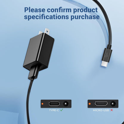 Universal 5V 2A Type C Charger for Beats Flex Headphones, JBL Wireless Bluetooth Earbuds and Other USB C Charging Cable for Type-C Enabled Devices Power Adapter
