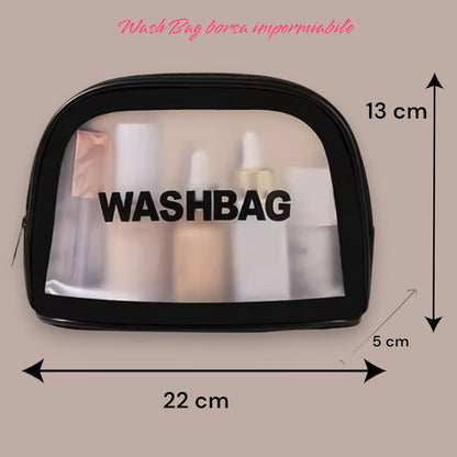 4 Washbag Bags 4 Colours Makeup Bags Travel Organizer Home Office School, 4 Color Light Blue White Pink And Black, Beauty Bags