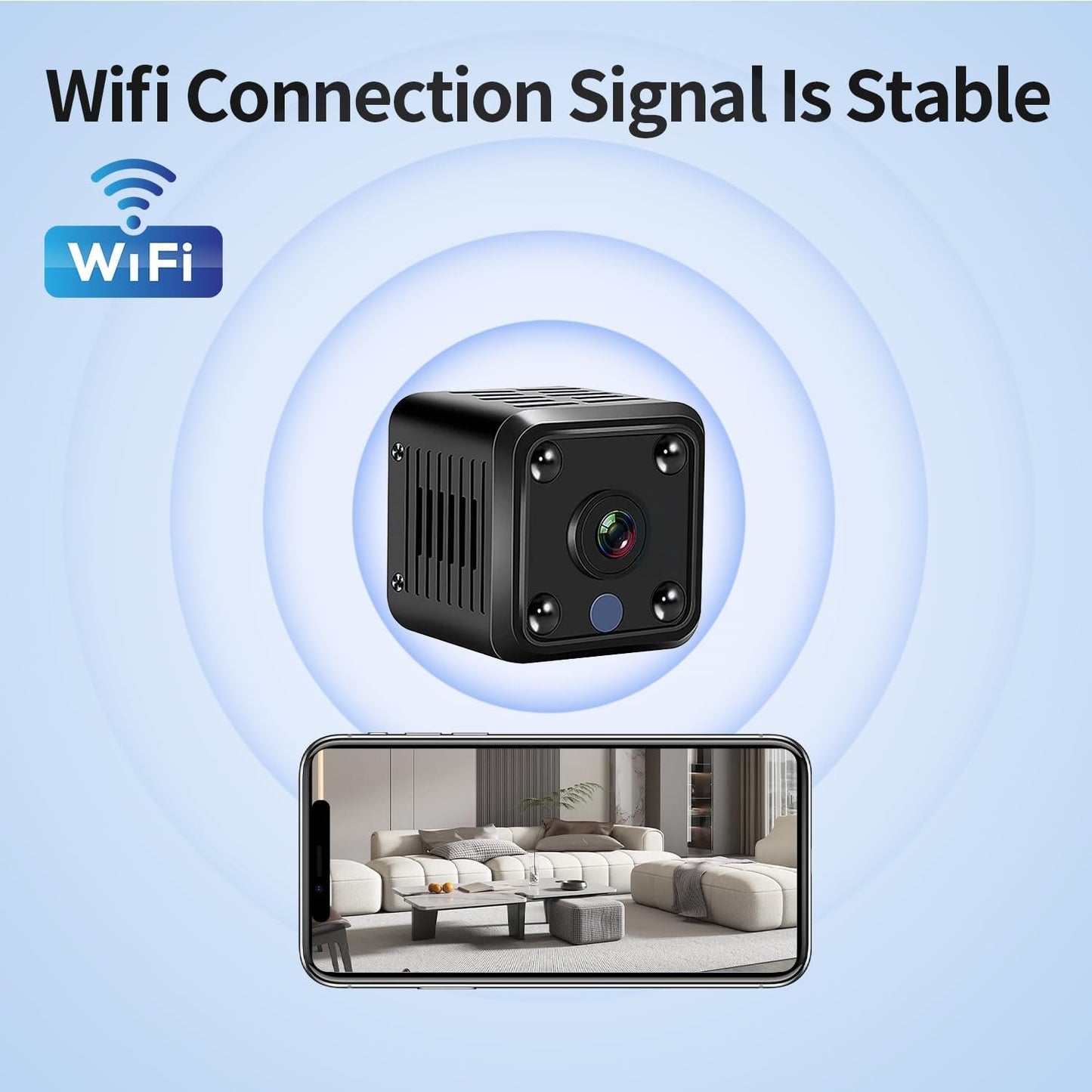 Hidden Camera - 1080P HD Security Camera with Phone App Alerts,Motion Detection and Night Vision for Outdoor Surveillance - Wireless Car Surveillance