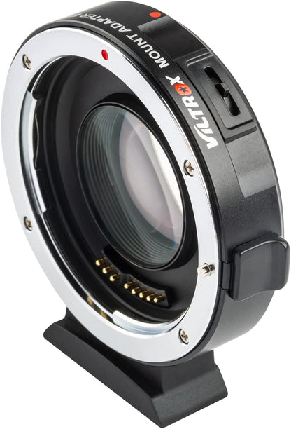 VILTROX EF-M2II 0.71x Speed-Booster MFT Adapter for EF Lens Mount to Micro 4/3 Cameras GH6 GH5M2 BMPCC 4K GH4 GH5 G100 G95 G85 OM-1 EM-1