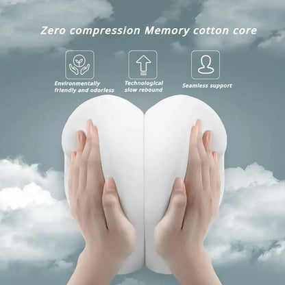 AIMALL Ergonomic Memory Foam Office Chair Back Support Cushion, Universal Fit, Ideal for Sedentary Workplaces, Available in Black and Grey