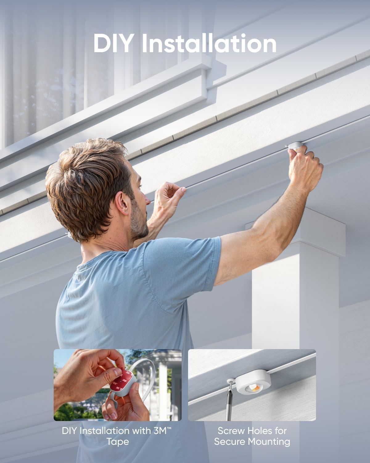 eufy Permanent Outdoor Lights E22, 15 Meters with 30 Triple-LED Lights, Smart RGBWW Lights, Daily and Festive, Up to IP67 Waterproof, AI Lighting Themes for Christmas, Links with Cameras, APP Control