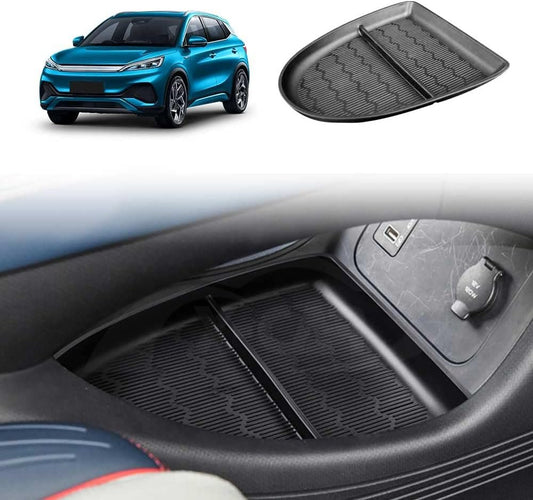 X-CAR Center Console Organizer Tray for BYD Atto 3 2022-2025 Storage Box TPE Car Interior Accessories