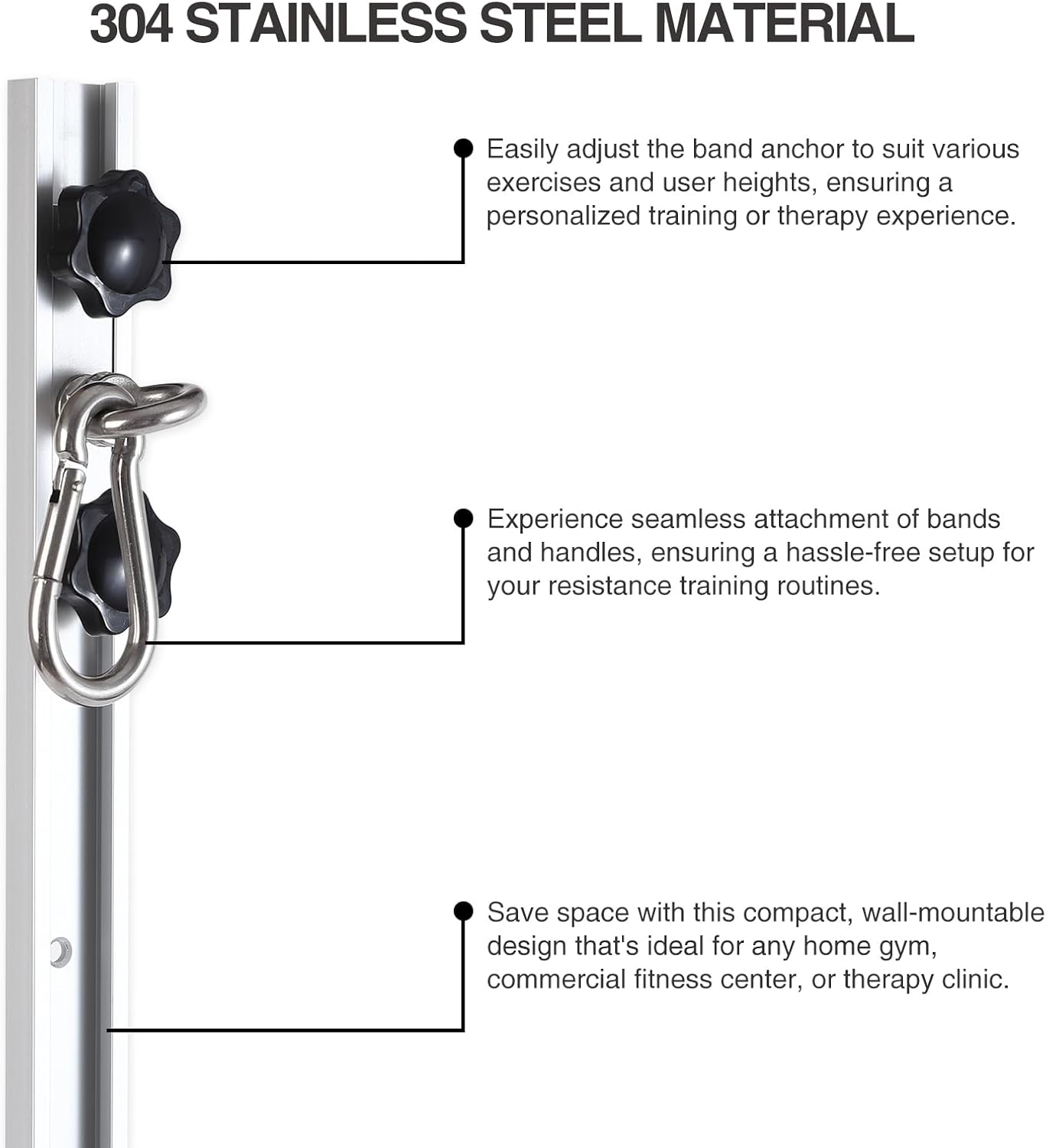 Wall Anchor, Door Anchor for Resistance Bands, Heavy Duty Door Fastening, Anchor for Resistance Bands, Physio Exercises, Home Gym