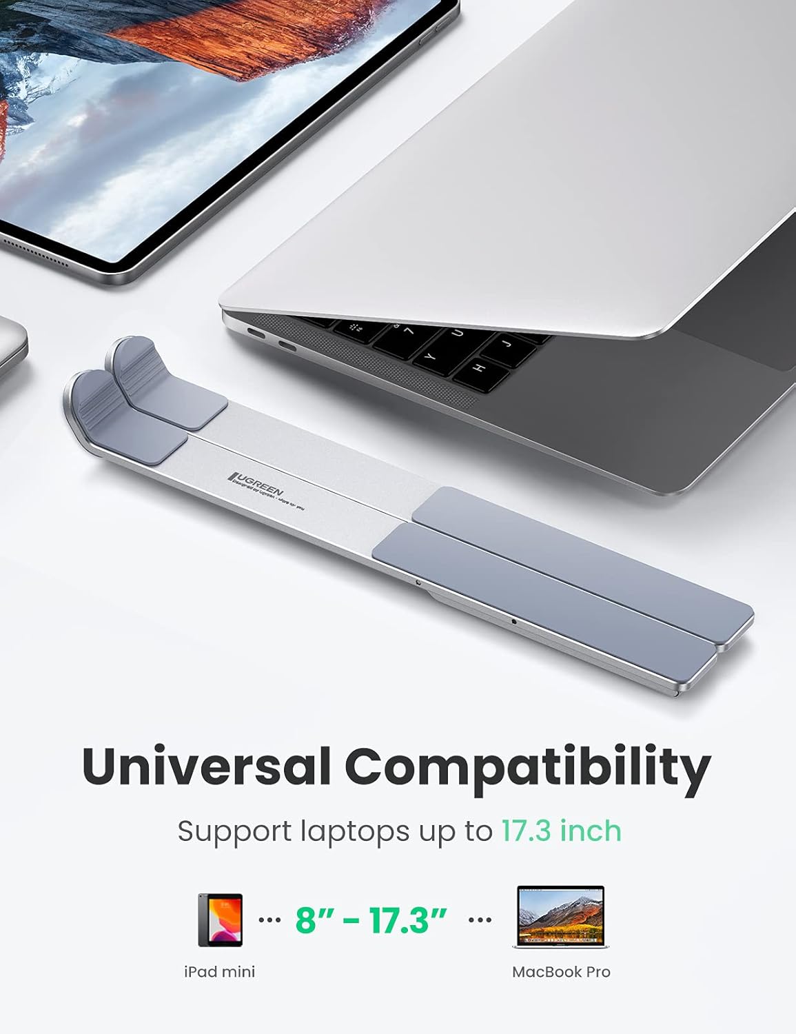 UGREEN 40289 Foldable Laptop Stand (Silver)
