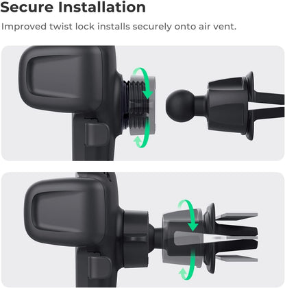 iOttie Easy One Touch 5 Air Vent Universal Car Mount Phone Holder W/Flush Mount for iPhone, Samsung, Moto, Huawei, Nokia, LG, Smartphones