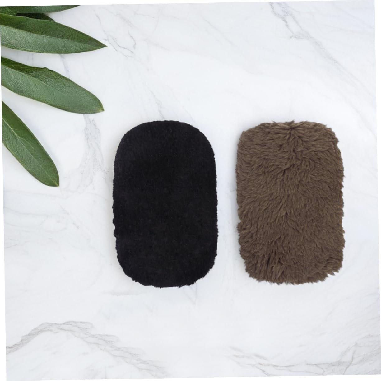 FRCOLOR Shoe Polishing Gloves 3pcs Soft Cleaning Cloth for Sneakers Boots Travel Essential Random