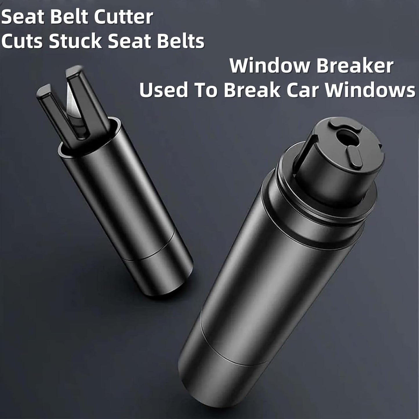 Car Window Breaker Tool, Auto Rescue Tool Window Breaker Escape Car Safety Hammer, Portable Emergency Glass Breaker, Seatbelt Cutte (Red)